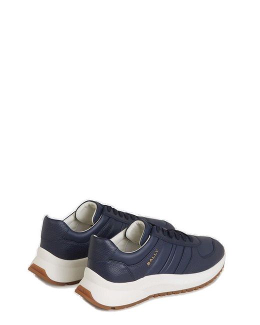 Bally Blue Asken Lace-up Sneakers for men