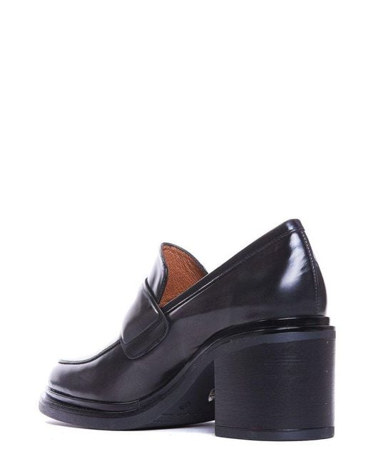 Angel Alarcon Blue Block Heel Pumps