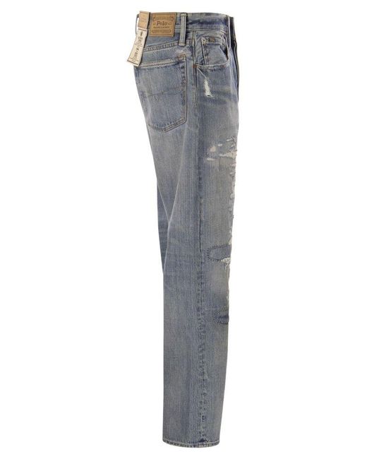 Polo Ralph Lauren Blue Classic-Fit Vintage Jeans for men