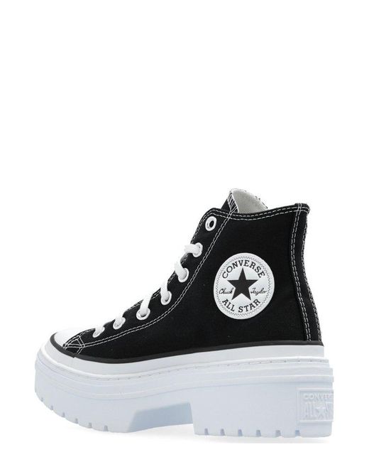 Converse Black Platform High-Top Sneakers