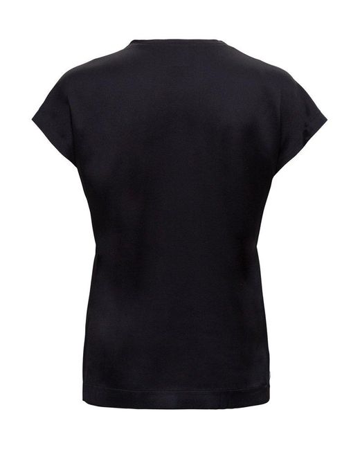 Pinko Black Short Sleeved Crewneck T-shirt