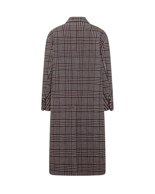 Isabel Marant Multicolor Houndstooth Double-breasted Coat