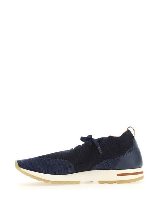 Loro Piana Wool Flexy Walk Sneakers in Navy (Blue) for Men | Lyst Canada