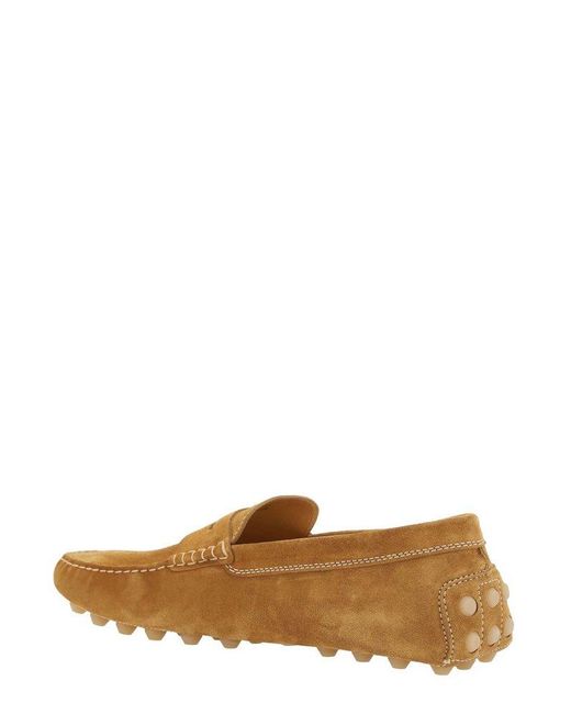 Tod's Brown Gommino Slip-On Loafers for men