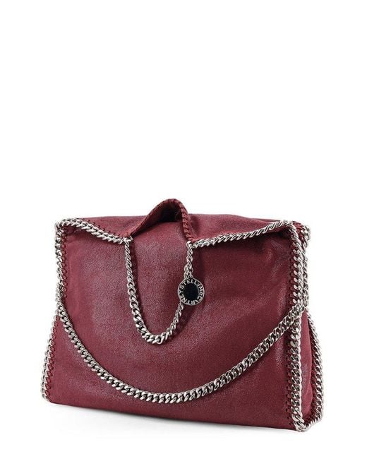 Stella McCartney Purple Falabella Chain-Linked Shoulder Bag