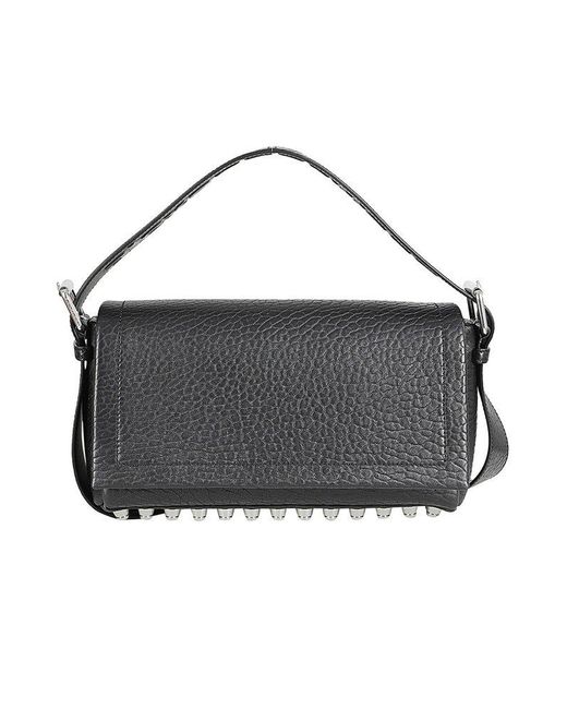 Alexander Wang Black Ricco Medium Flap Bag