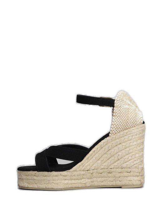 Castaner Black Bruna Wedge Espadrille Sandals