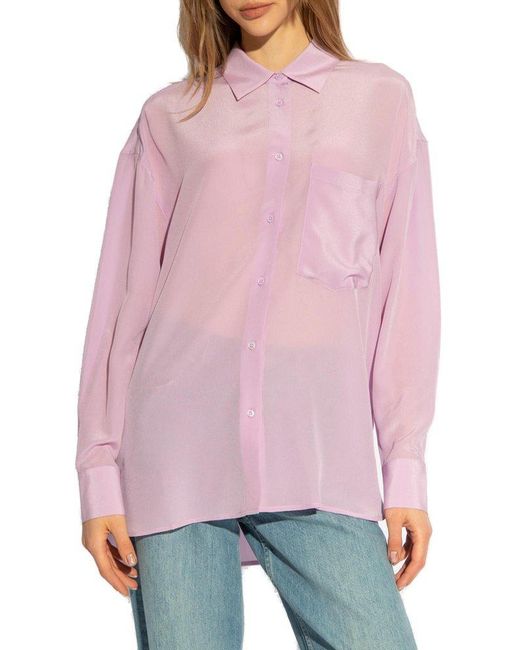 IRO Pink 'rylee' Silk Shirt,