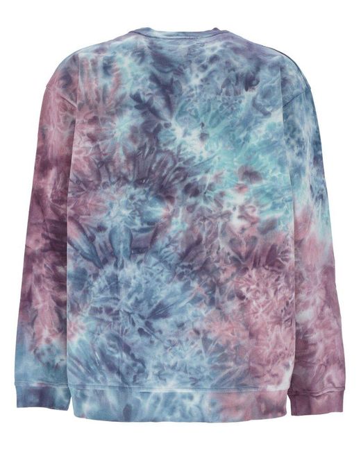 Howlin' By Morrison Blue Tie-Dye Crew Neck Sweater for men