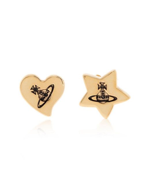 Vivienne Westwood Metallic Brass Earrings,