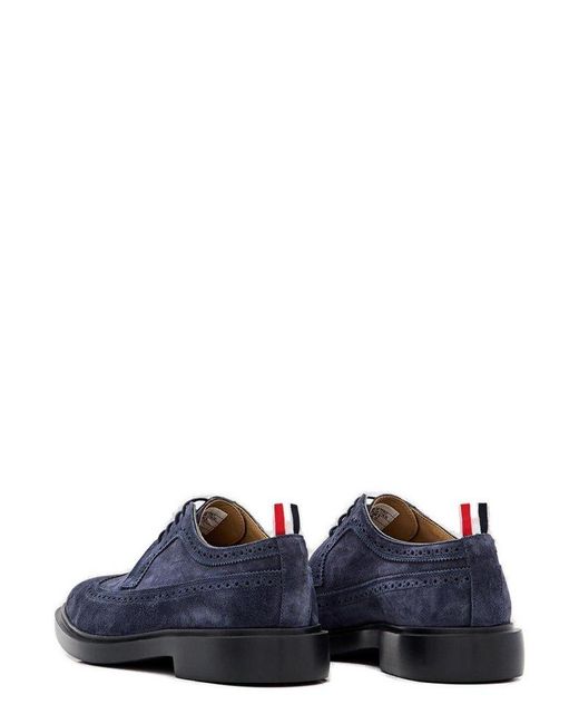 Thom Browne Blue Round Toe Lace-up Shoes for men