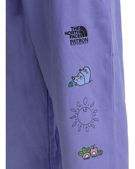 The North Face Blue Relaxed Mountain Cleanup Jogging Pants for men