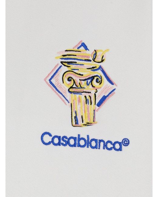 CASABLANCA Sweatshirt With Logo in White for Men | Lyst