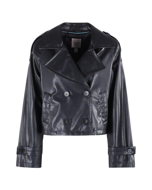 Urbancode Black Double-Breasted Coat