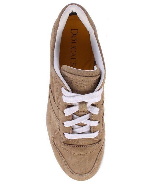 Doucal's Natural Hugh Round Toe Sneakers for men
