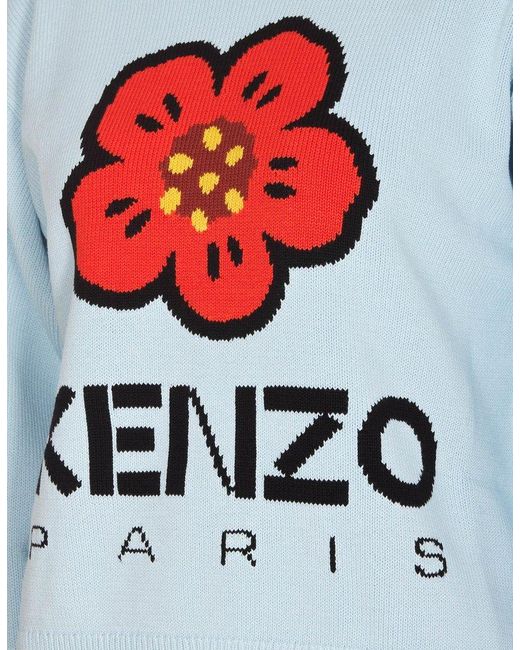 KENZO Blue Boke Flower Cotton Jumper