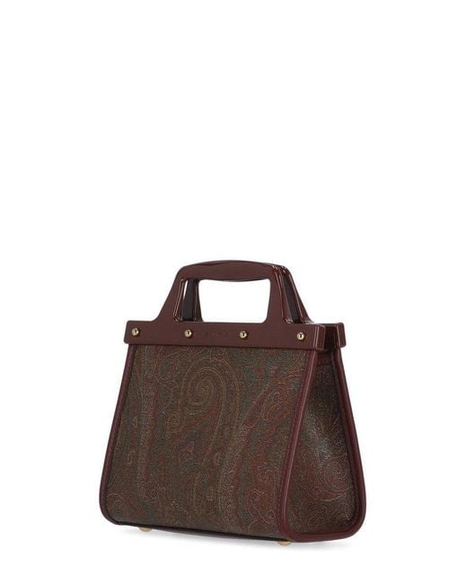 Etro Brown Love Trotter Hand Bag