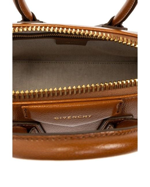 Givenchy Brown Antigona Mini Top Handle Bag