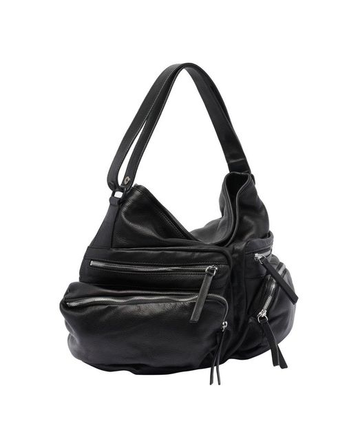 Vic Matié Black Bags Zipper Shoulder Bag
