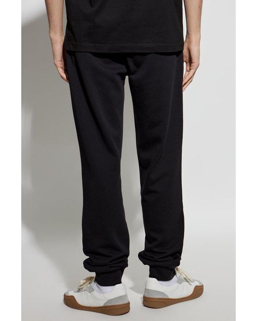 Iceberg Blue Logo Patch Drawstring Elastic Waist Pants for men