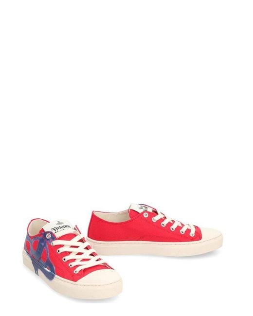Vivienne Westwood Red Plimsoll Low-top Sneakers