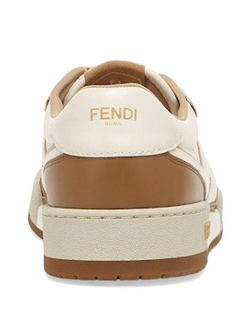 Fendi Multicolor Ff Motif Low-top Sneakers for men