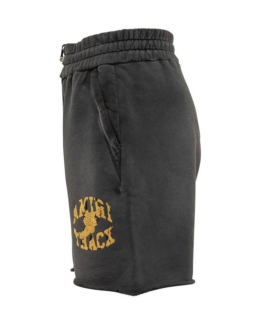 Amiri Black Track Short Pants for men