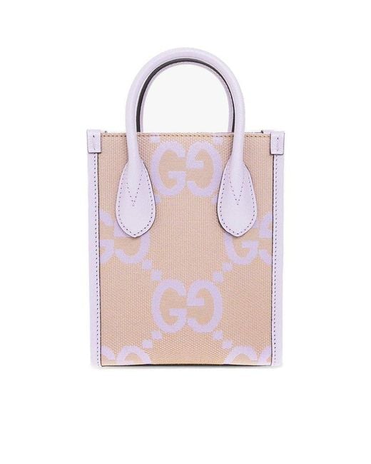 Gucci Pink Jumbo GG Mini Tote Bag for men
