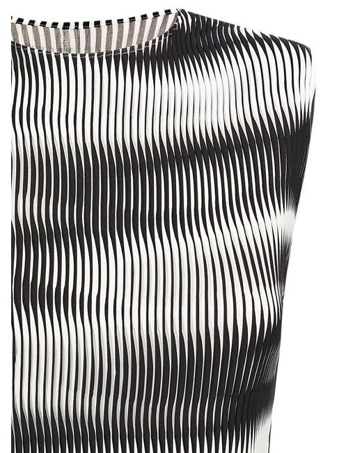 Issey Miyake Gray Sway Pleats Top