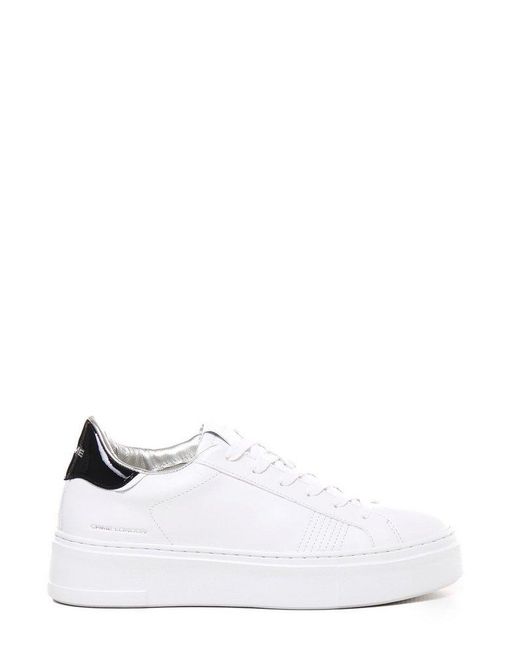 Crime London White Extralight Lace-Up Sneakers