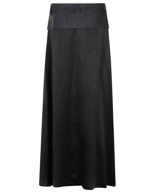 Pinko Layered Midi Skirt in Black | Lyst