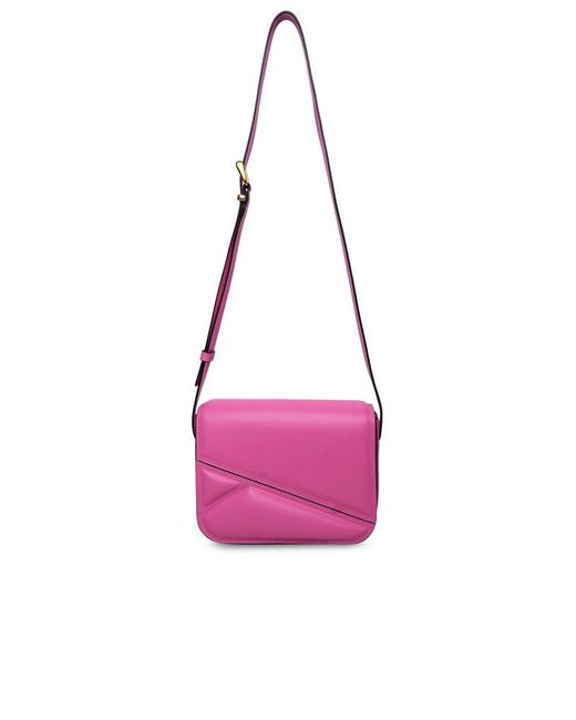 Wandler Pink Medium Oscar Trunk Bag