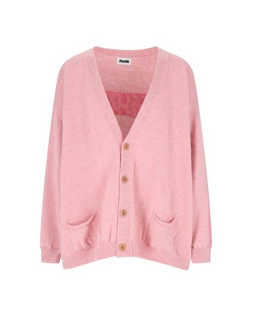 Men pink clearance cardigan