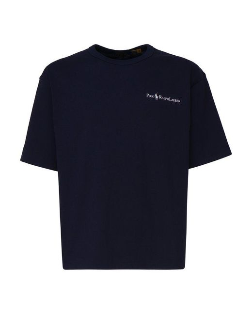 Polo Ralph Lauren Blue T-Shirt With Logo for men