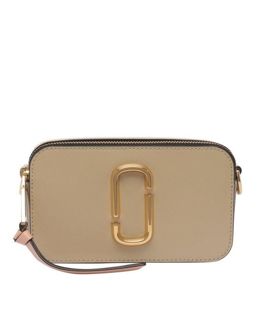 Marc Jacobs Natural The Snapshot Leather Cross-body Bag