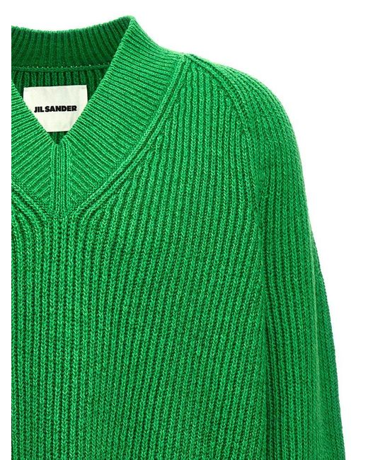 Jil Sander Green Oversized Sweater Sweater, Cardigans for men