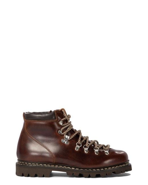 Paraboot Brown Avoriaz Lace-Up Hiking Boots for men