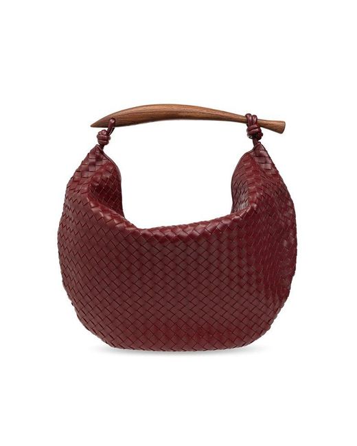 Bottega Veneta Red Intrecciato Sardine Handle Bag