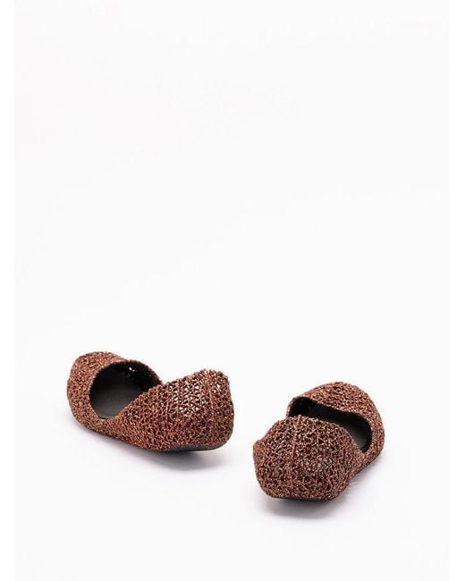 Melissa Brown Glitter Ballet Flats