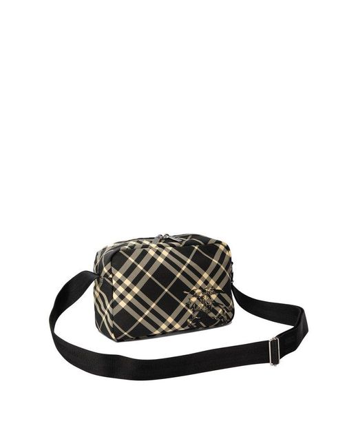 Burberry Black "Check" Crossbody Bag for men