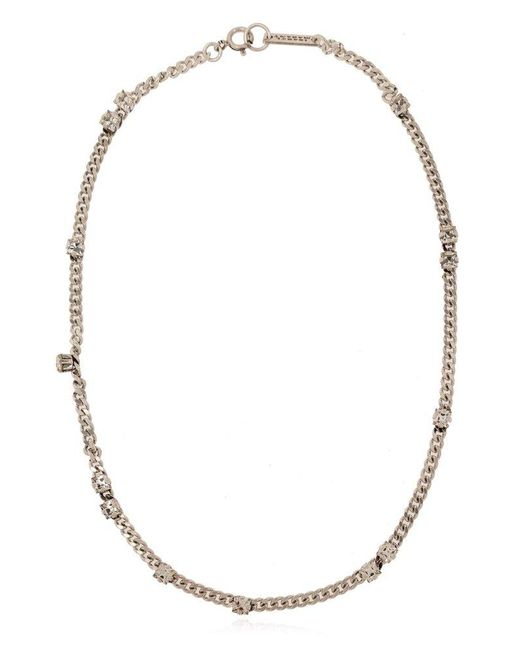 Isabel Marant Metallic Crystal Necklace,