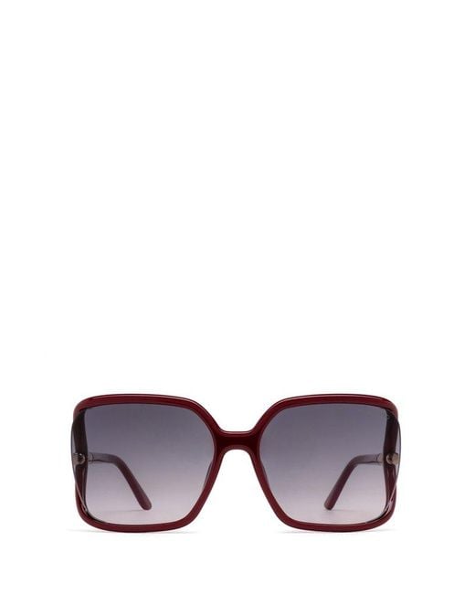 Tom Ford Purple Oversized-frame Sunglasses