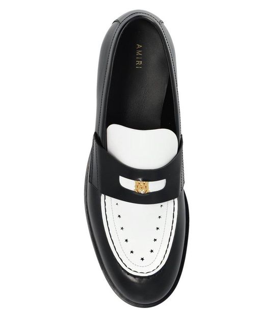 Amiri Black Two-toned Slip-on Loafers for men
