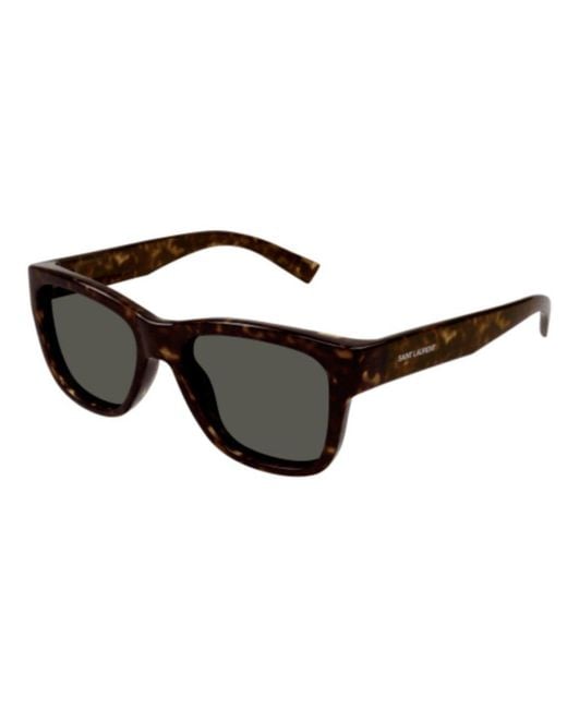 Saint Laurent Black Butterfly Frame Sunglasses for men