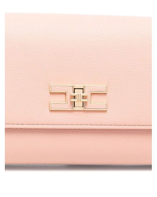 Elisabetta Franchi Pink Chain Clutch
