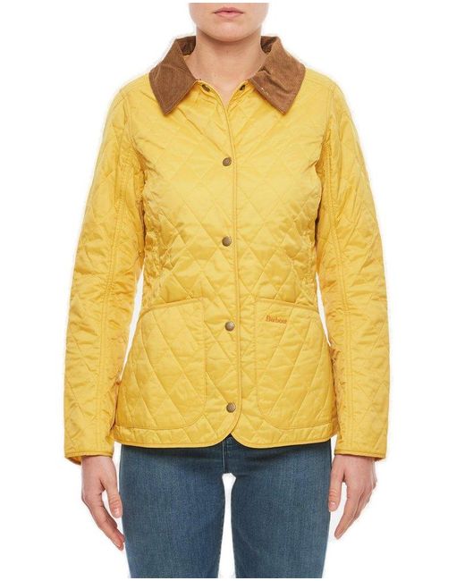 Barbour Yellow Annandale Cotton Quilted Jacket