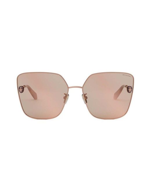 BVLGARI Brown Butterfly Frame Sunglasses