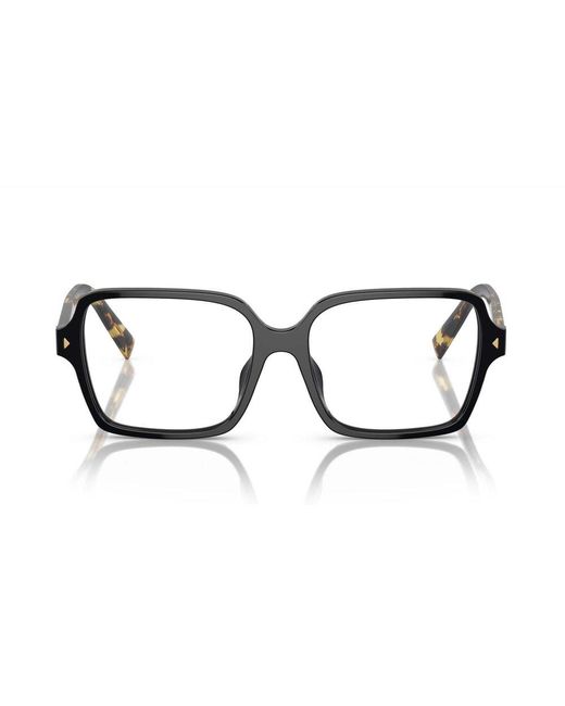 Prada Black Square-Frame Glasses