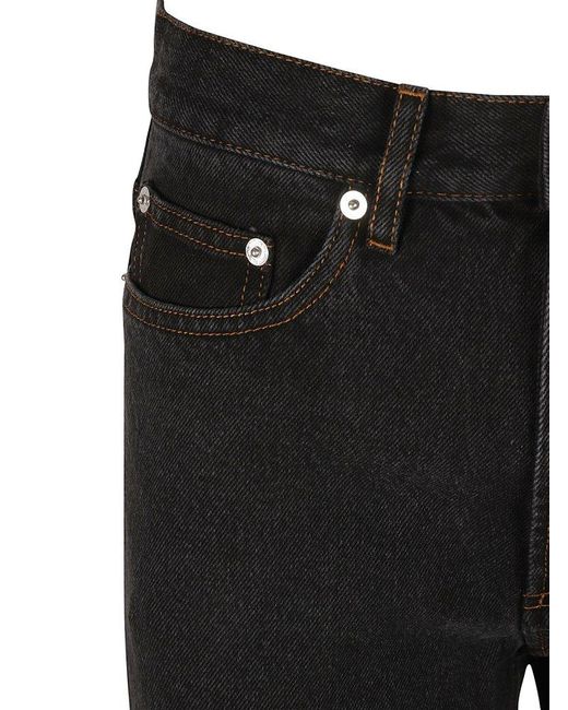 A.P.C. Black Straight-leg Jeans
