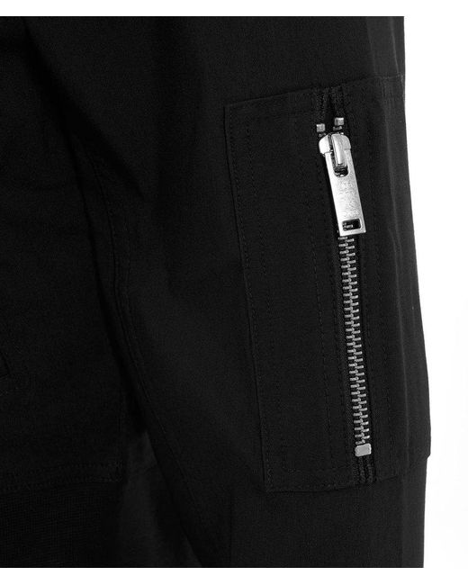 Thom Krom Black Long Sleeved Zipped Bomber Jacket